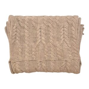 Banana Republic 100% Merino Wool Light Brown Cable Knit Scarf